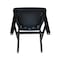 International Concepts Set of 2 Cafe Chairs, Black Seat, Wood Back, 36 W 20.67 in L 20.7 H, Wood Seat C46-61P - alternate 6